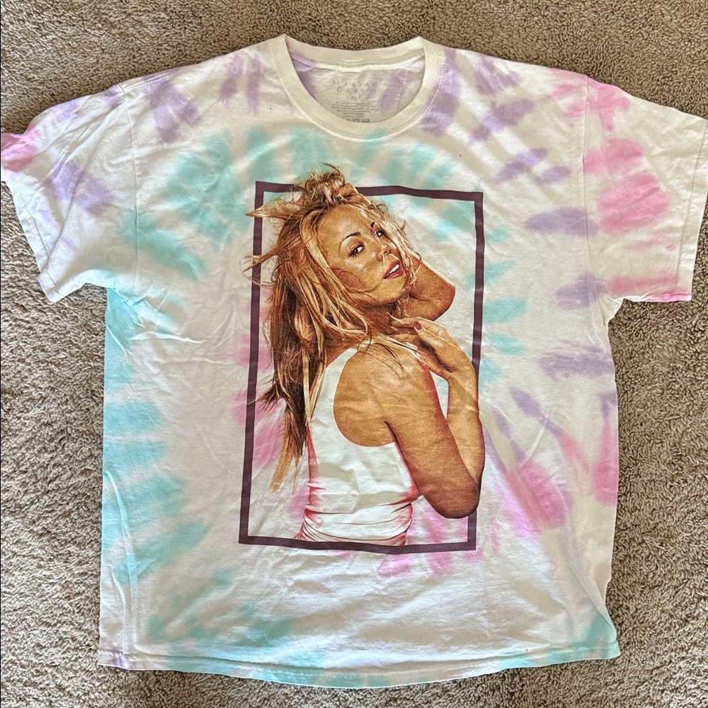 Mariah Carey Tie-Dye Graphic T-Shirt
